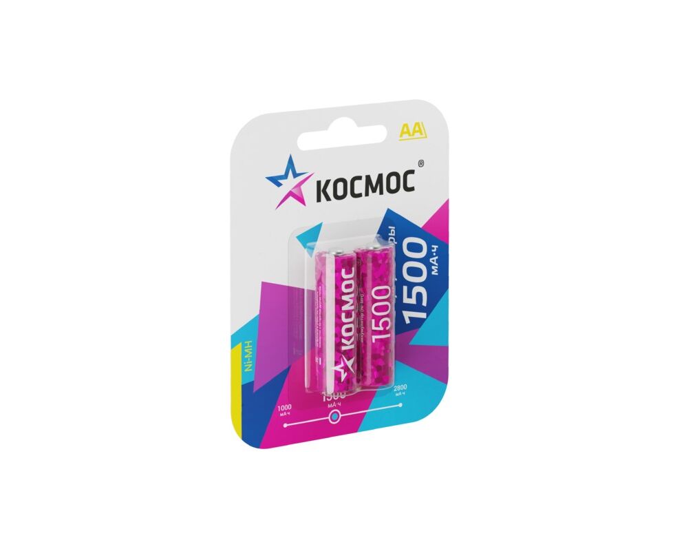 Аккумулятор КОСМОС R6 (1500 m Ah) BL2 (2/24/288)