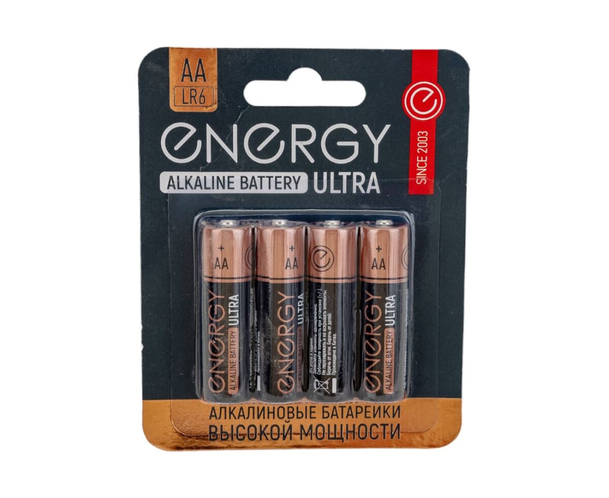 Элемент питания Energy Ultra LR6/4 B (АА) (4/40/320)