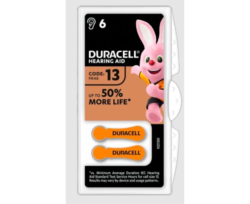 Батарейка Duracell ACTIVAIR ZA13 BL6 Zinc Air 1.45 V (6/60/600)