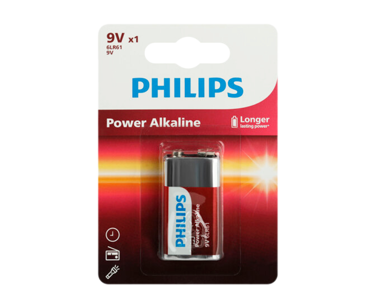 Батарейка Philips Крона 6 LR61/9 V-1 BL Power (Б0062717)