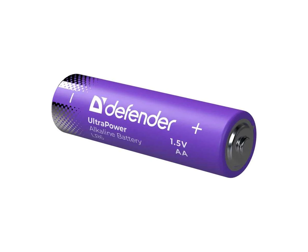 Батарейка алкалиновая DEFENDER LR6-4 BL АА, блистер, Ultra Power