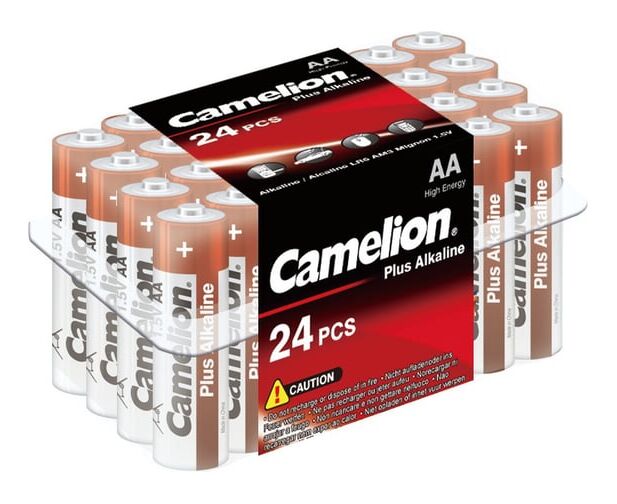 Батарейка AA Camelion LR06-24 Box Plus Alkaline (6752) 1.5 B, (24/144/576)