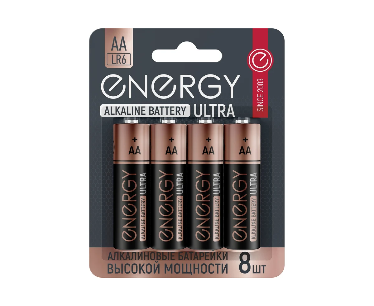 Батарейка алкалиновая Energy Ultra LR6/8 B (АА) 104980
