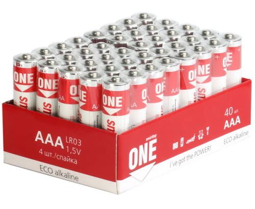 Батарейка Smartbuy LR03, AAA, Eco, щелочная (SOBA-3 A40 S-Eco) ( в коробке 40 шт)
