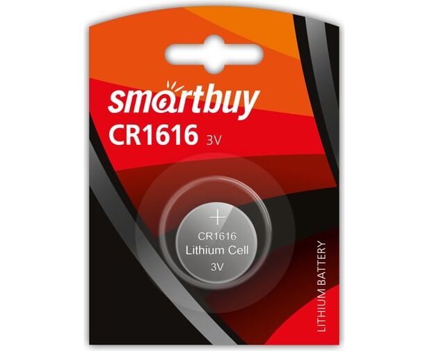 Батарейка Smart Buy CR1616-1 BL (SBBL-1616-1 B) 3 В, (1/12/72)