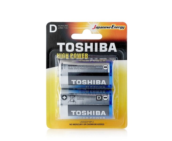 Батарейка Toshiba LR20/2 BL High Power Alkaline