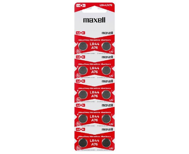 Батарейка MAXELL LR44/10 BL AG13 RED (EU)