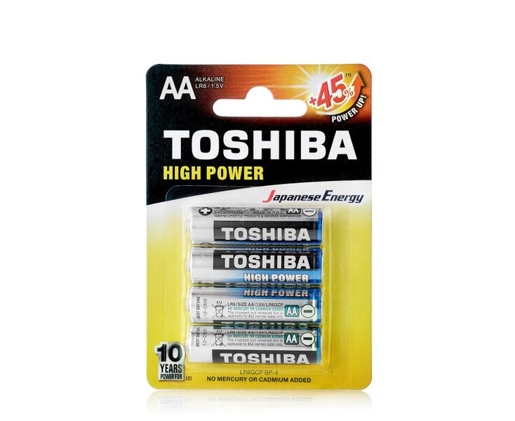 Элемент питания TOSHIBA LR6 4 BL 4/card (4/48/192)