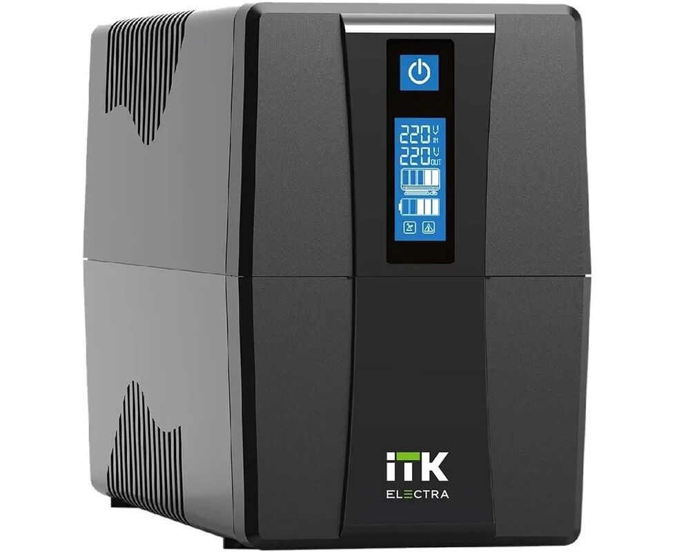 Источник бесперебойного питания ITK Electra EET-0600 VA-1-001 360 Вт 600 ВА черный