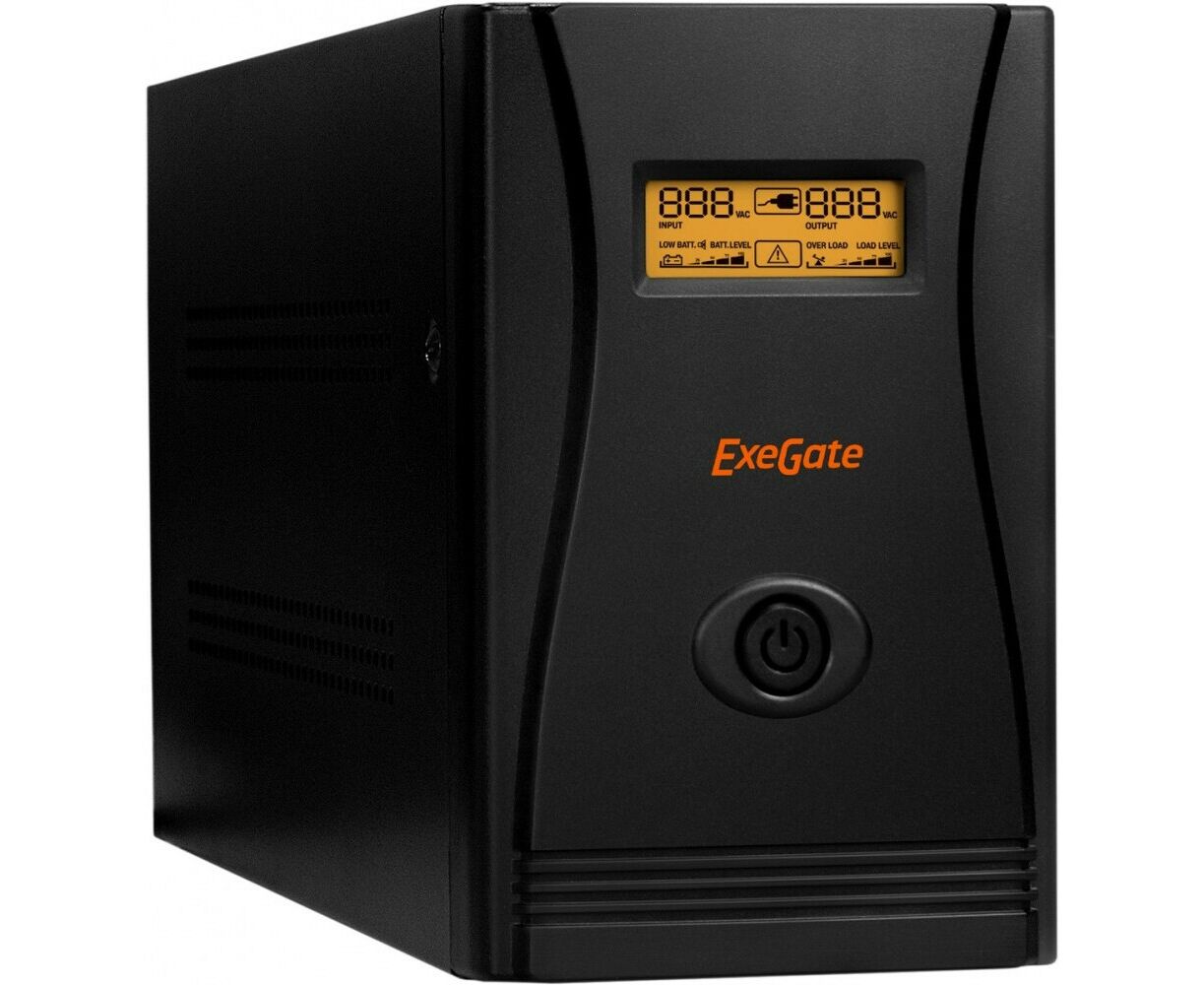 ИБП Exe Gate Special Pro Smart LLB-2000.LCD.AVR.C13.RJ.USB (EP285517 RUS) 2000 VA/1200 W Black