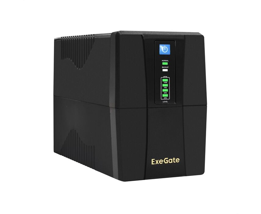 ИБП Exe Gate EX292785 RUS Power Back BNB-1000.LED.AVR.2 SH Black