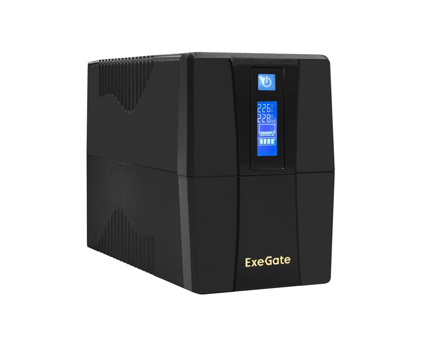 ИБП Exe Gate EX292792 RUS Power Smart ULB-1000.LCD.AVR.2 SH.RJ.USB Black