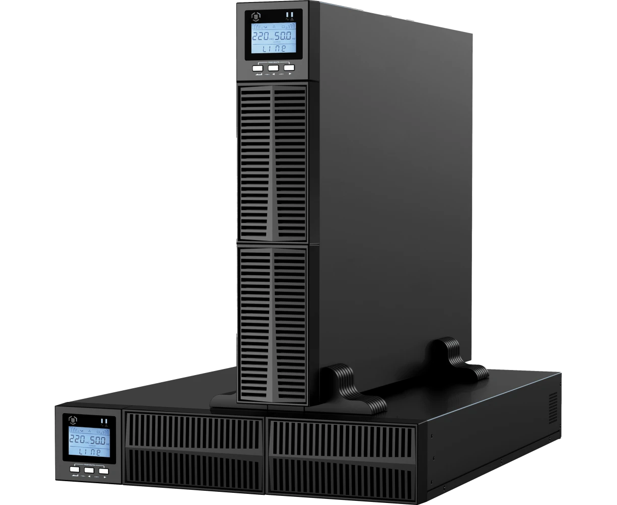 ИБП Crusader Stabline RTIO-1000 VA (1000 Ва, 900 Вт, 8x IEC320, LCD, USB type-B , 2x RJ45, чистая синусоида)