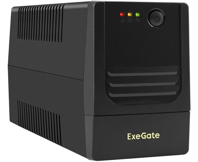ИБП Exe Gate Power NB-850.LED.AVR.4 C13 (EX299486 RUS) 850 VA/510 W, LED, AVR, 4*C13, батарея 12 V 9 Ah, Black