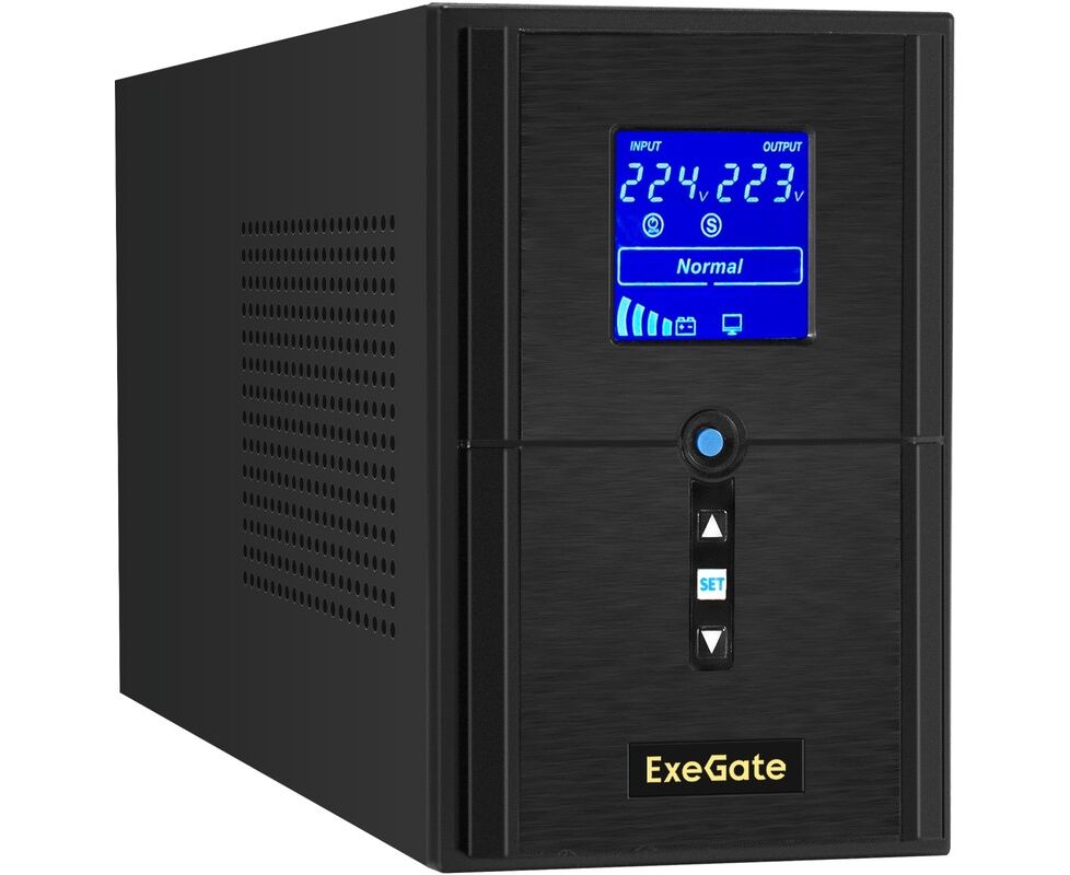 ИБП Exegate Sine Tower SZ-1000.LCD.AVR.2 SH.1 C13.USB EX295987 RUS