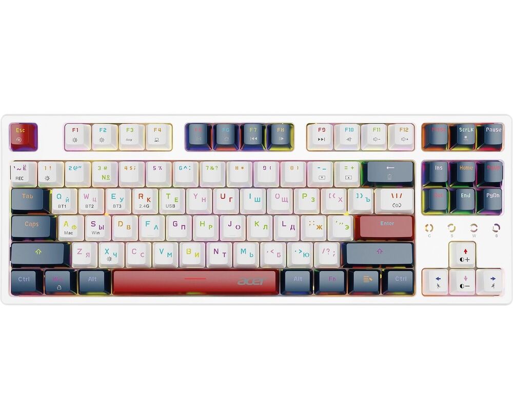 Клавиатура Acer OKR302 белый (ZL.KBDEE.016)