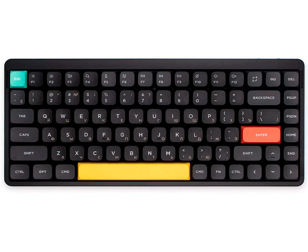 Клавиатура Nuphy AIR75v2-BB-1 Basalt Black, RGB, Hot Swap, Red Switch
