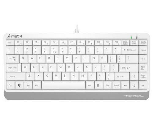 Клавиатура A4 Tech Fstyler FK11 белый USB slim