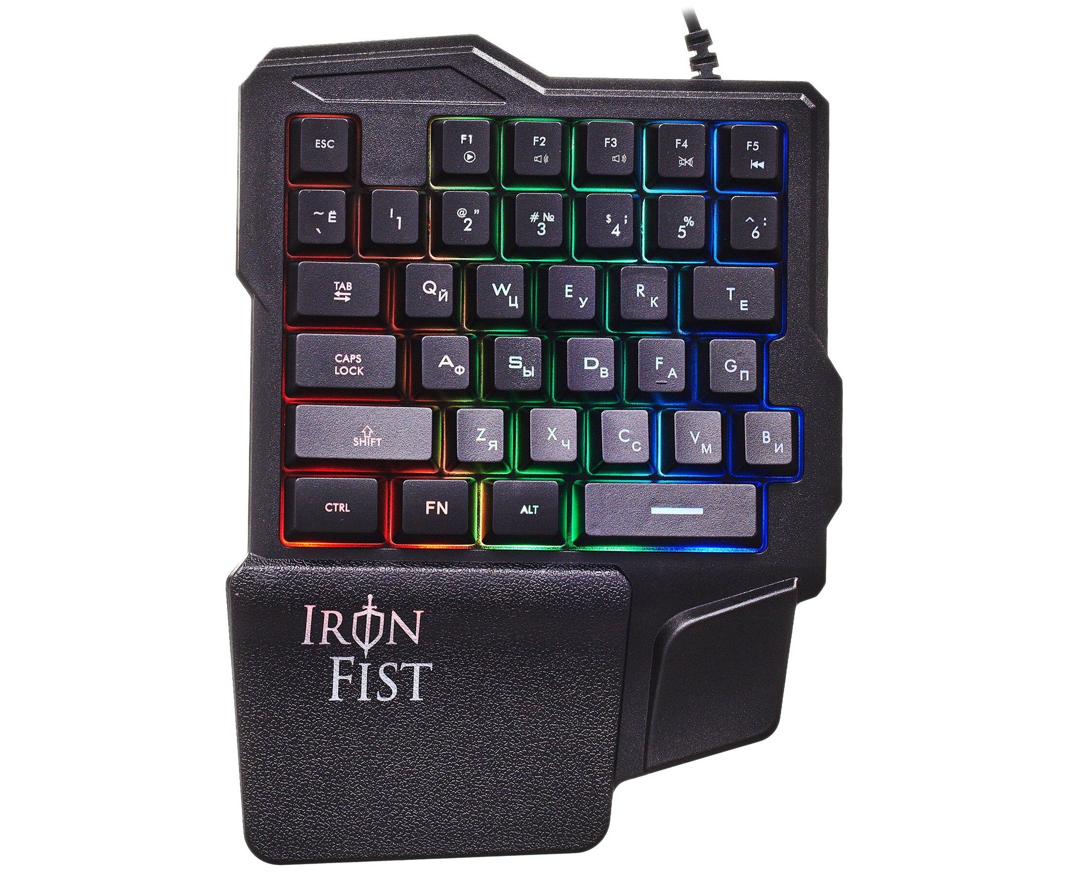 Клавиатура Oklick 701 G IRON FIST черный