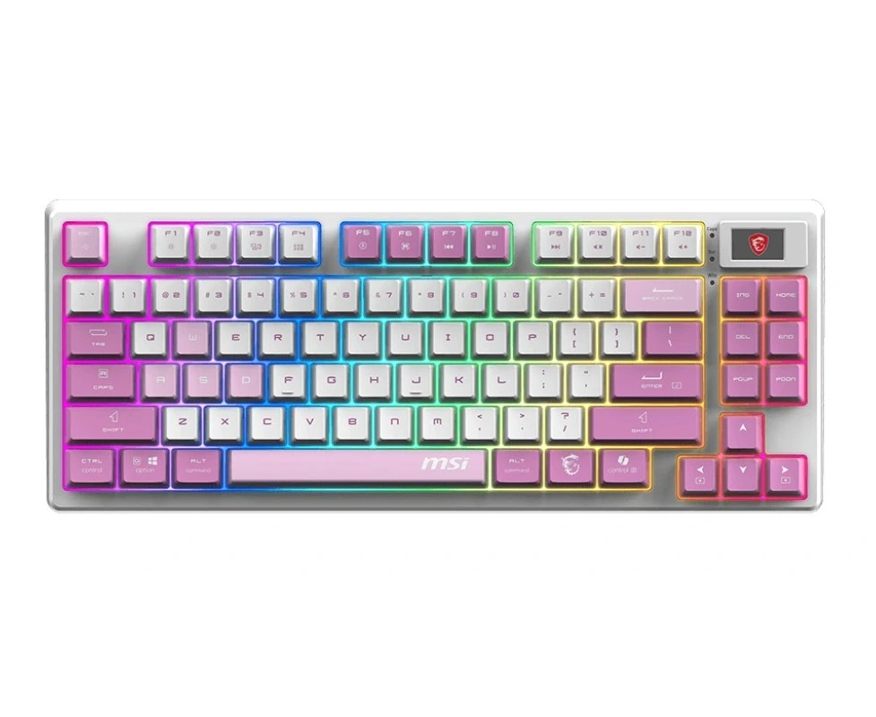 Клавиатура MSI Forge GK600 (S11-43 RUQ01-HH9) белый/фиолетовый