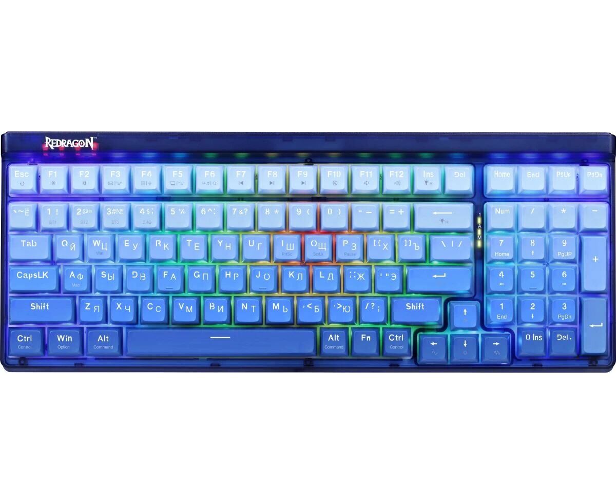 Клавиатура REDRAGON Garen Pro 71745,RGB белый/синий