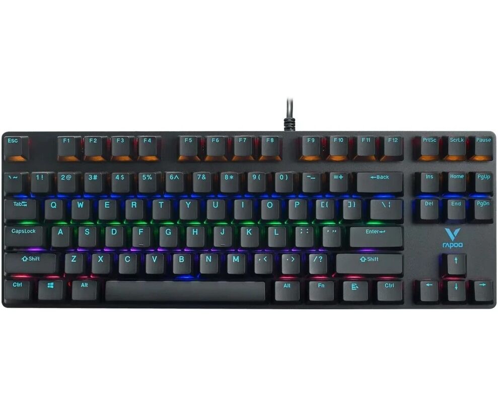 Клавиатура RAPOO V500 Pro-87 Backlit Mechanical Gaming Keyboard Black