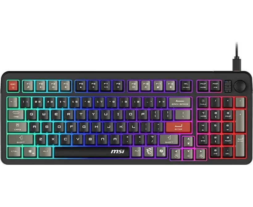 Клавиатура MSI GK110 (S11-04 RU258-HH9) черный/серый