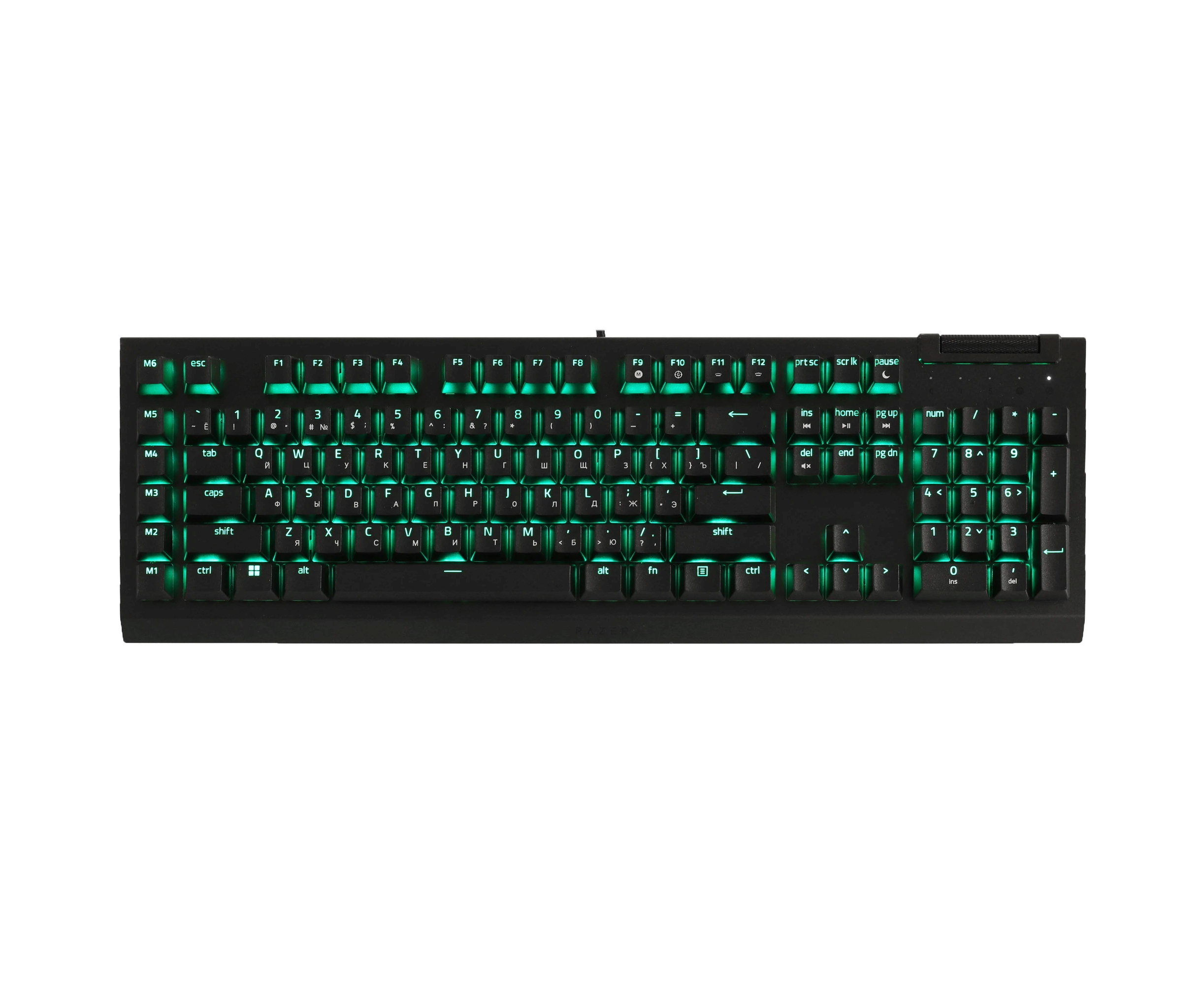 Клавиатура Razer Black Widow V4 X Yellow Switch Fortnite RZ03-04703600-R3 M1 Ed. US Layout