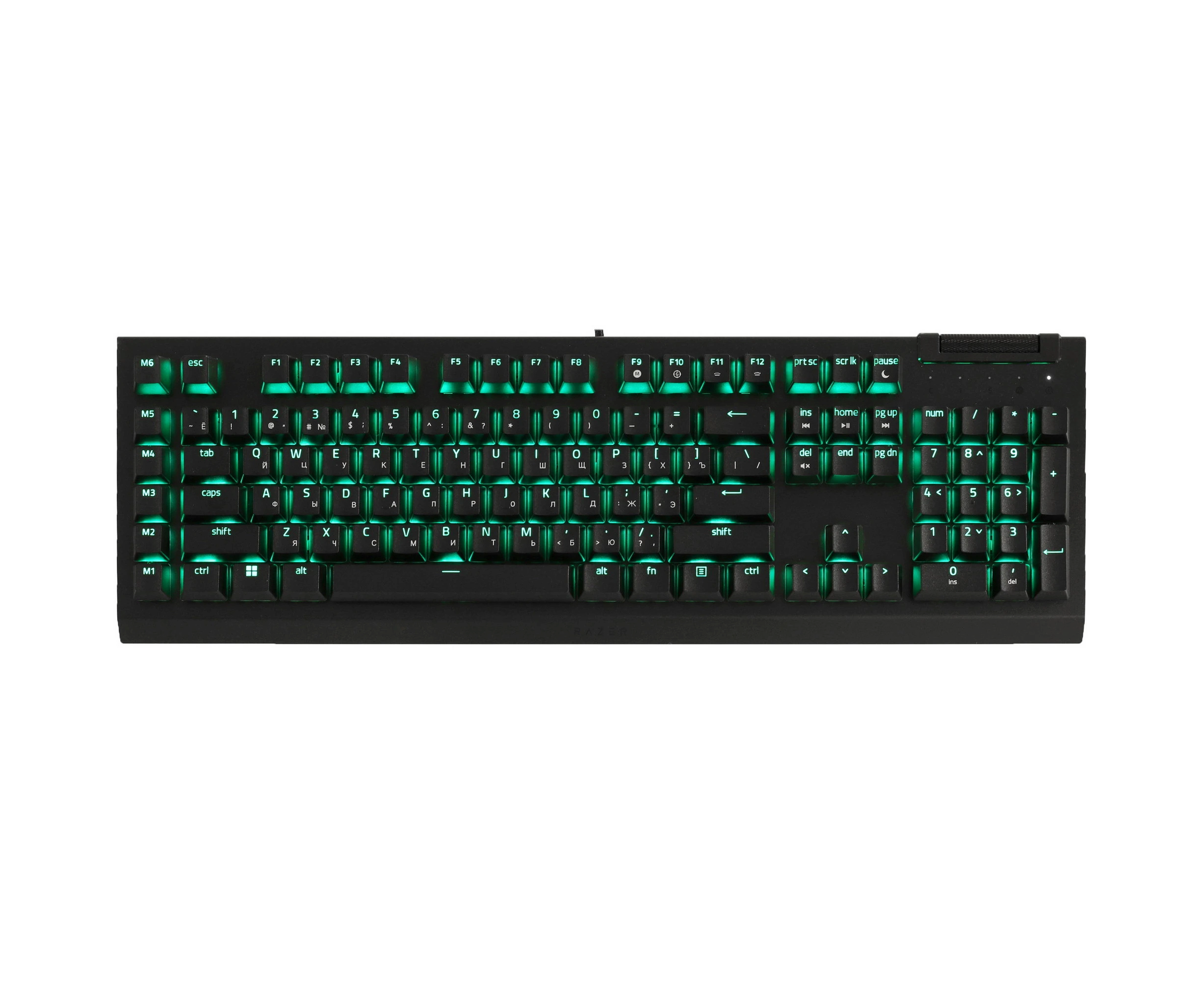 Клавиатура Razer Black Widow V4 X Green Switch Minecraft RZ03-04704100-R3 M1 Ed. US Layout