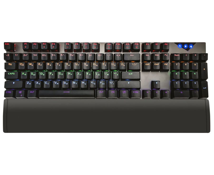 Клавиатура Oklick 935 G Ragnar механическая черный USB Multimedia for gamer LED