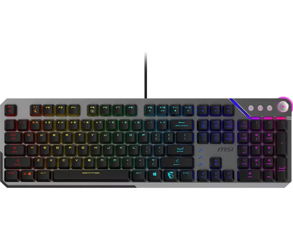 Клавиатура MSI Strike 600 Silent (S11-04 RU256-CLA) серый/черный