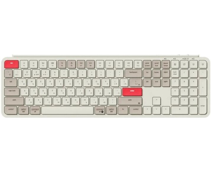 Клавиатура Keychron B6 P-K13 Pro, 109 клавиш Retro Red