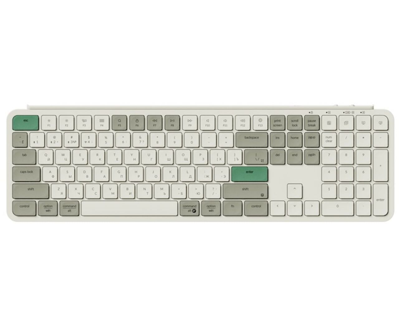 Клавиатура Keychron B6 P-K12 Pro, 109 клавиш Retro Green