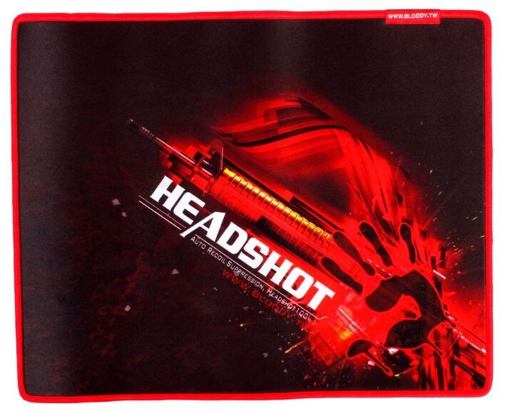 Коврик для мыши A4 Tech Bloody B-071 Headshot, 350х 280х 4 мм (черный)