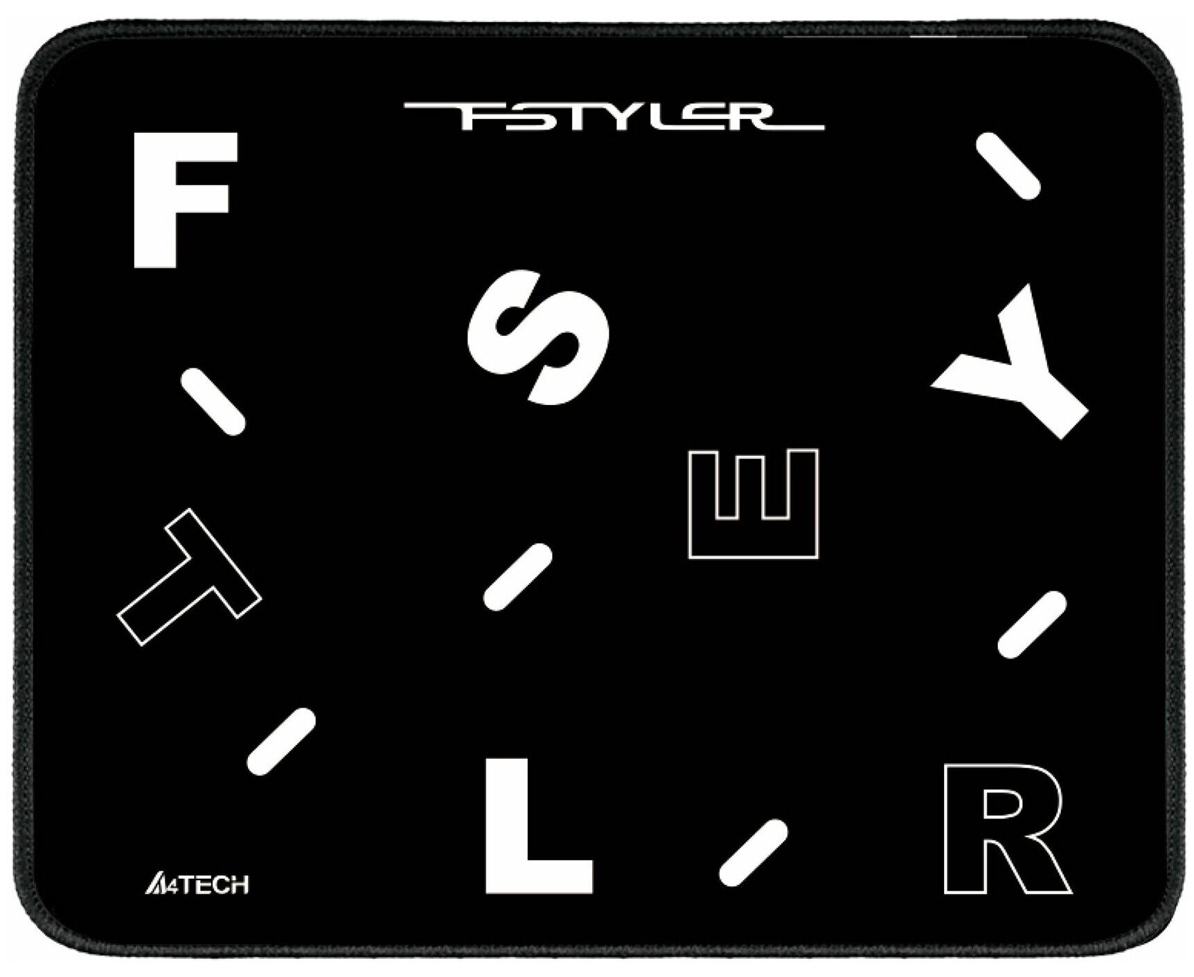 Коврик для мыши A4 Tech F Styler FP25 черный/белый 250x200x2мм