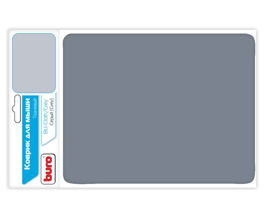 Коврик для мыши BURO BU-CLOTH grey
