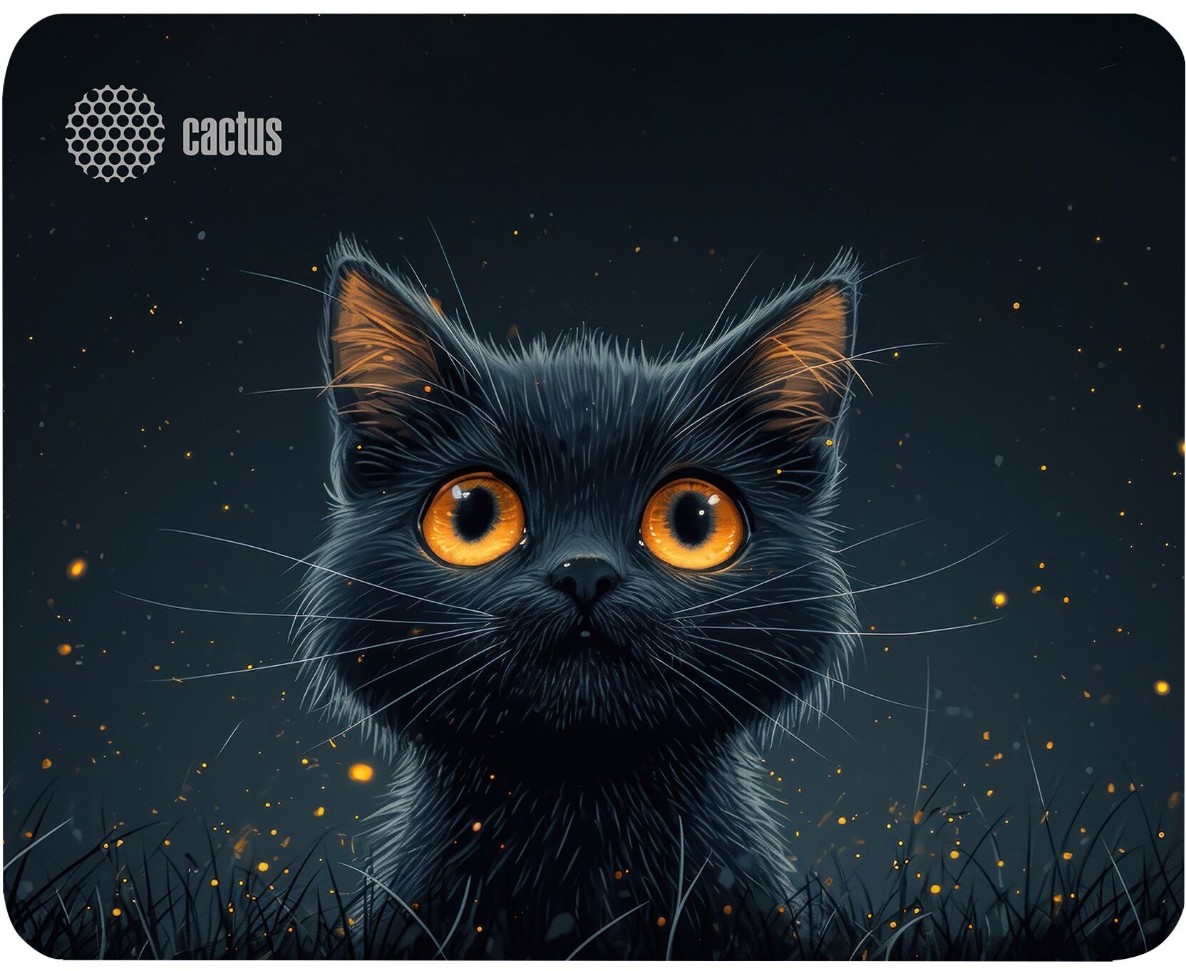Коврик для мыши Cactus CS-MPC-D09 S Black Cat 250x200x3мм