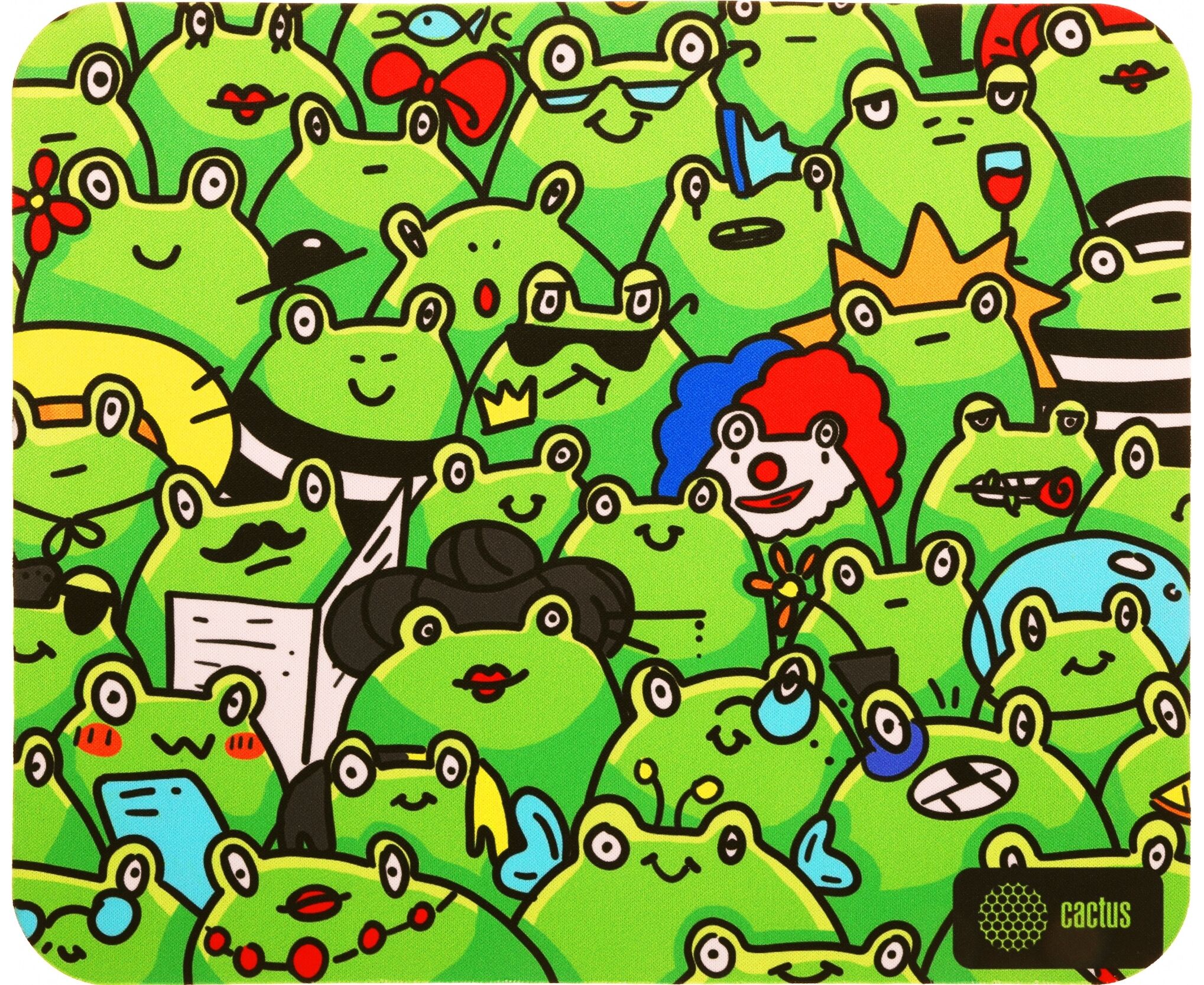 Коврик для мыши Cactus CS-MPC-D09 M Frogs 300x250x3мм