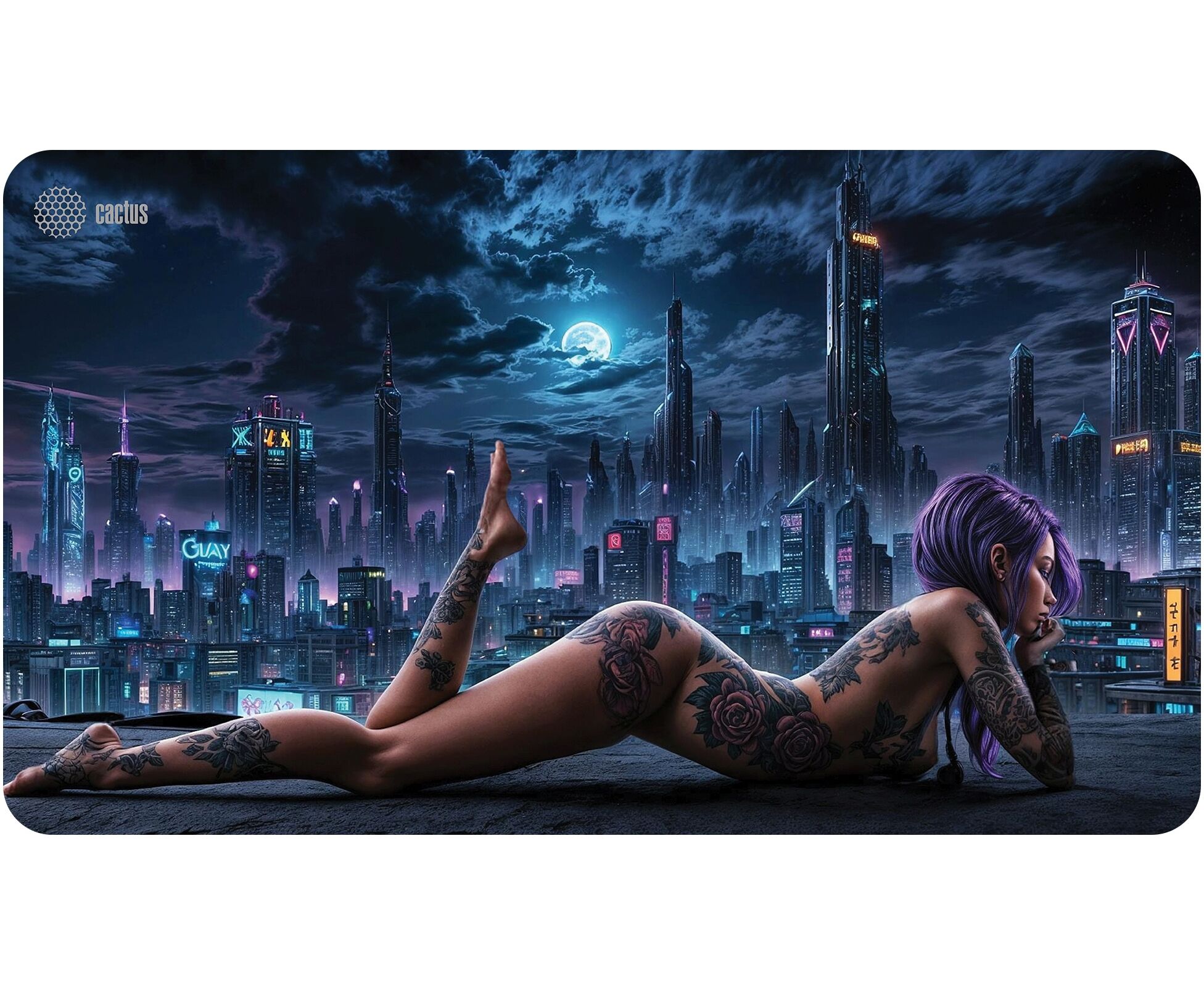 Коврик для мыши Cactus CS-MP-PRO03 XLL Erotic girl 700x400x3мм