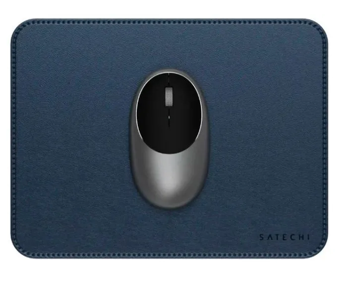 Коврик для мыши Satechi Vegan-Leather Premium Mouse Pad Blue ST-LMPB