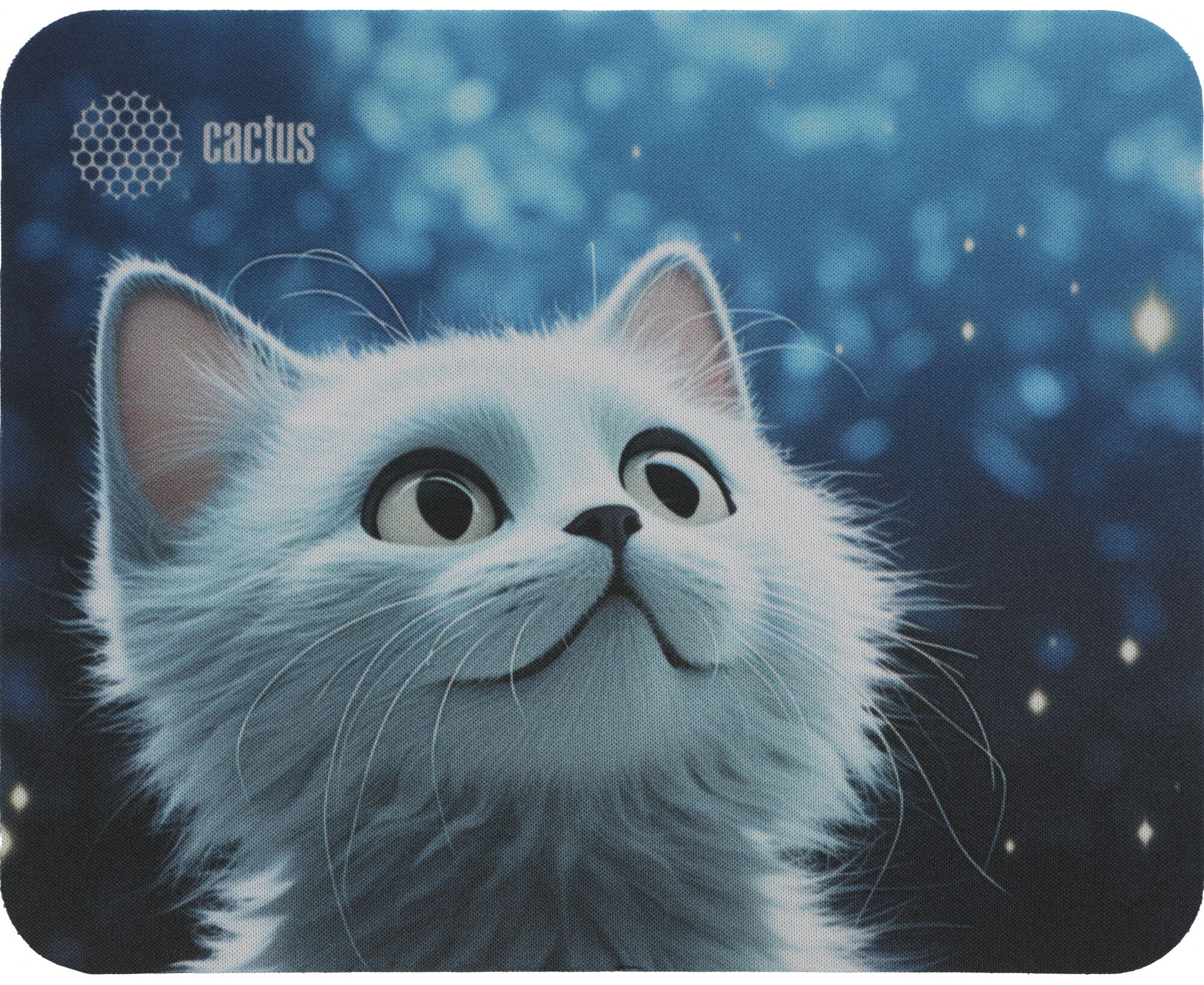 Коврик для мыши Cactus CS-MPC-P06 XS White Cat 220x180x2мм
