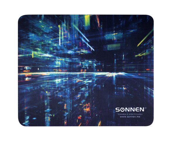 Коврик для мыши Sonnen 513293 Singularity, резина + ткань, 220х 180х 3мм