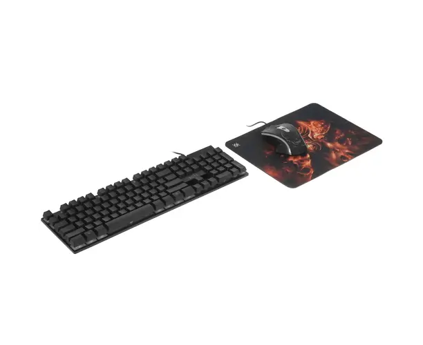 Игровой набор DEFENDER Aura MKP-117 RU (52117),Light,мышь+клавиатура+ковер
