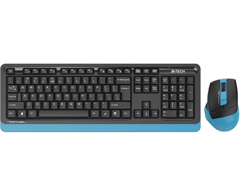 Клавиатура + мышь A4 Tech Fstyler FG1035 (FG1035 Navy blue) клав черный/синий мышь черный/синий USB беспроводная Multimedia