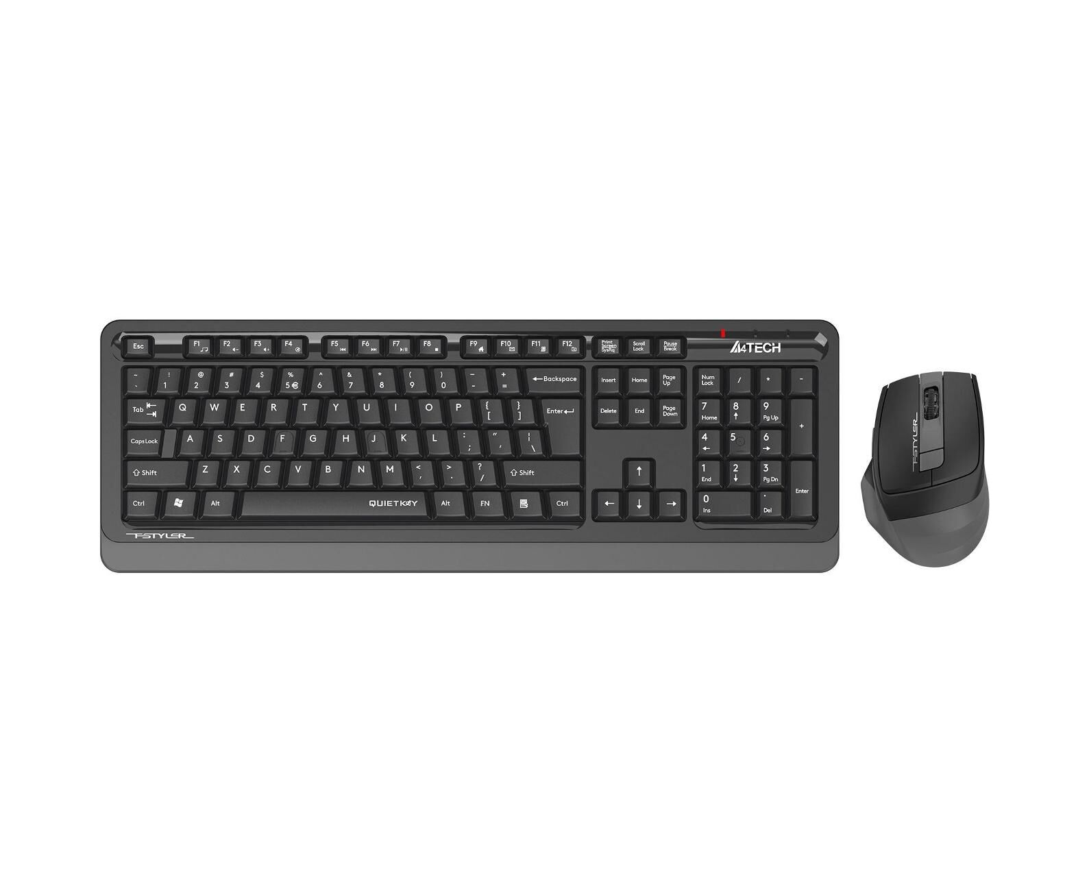 Клавиатура + мышь A4 Tech Fstyler FG1035 (FG1035 grey) черный/серый