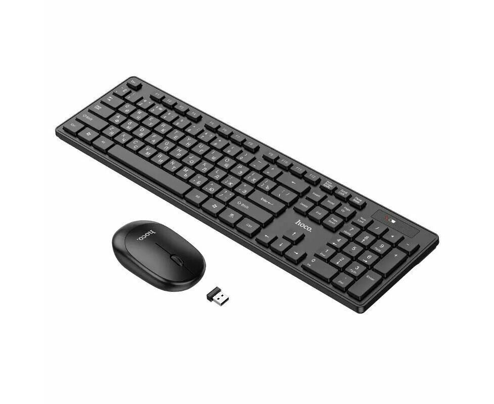 Клавиатура HOCO GM17 Wireless business keyboard and mouse set (черный)