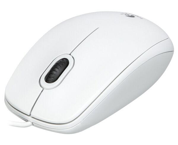 Мышь Logitech B100 White, USB, оптическая, проводная (910-003360)