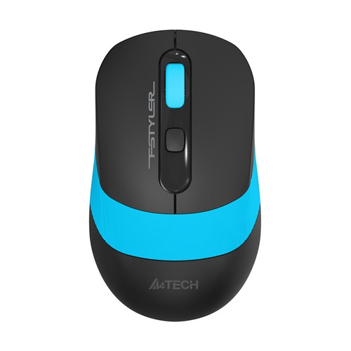 Мышь A4 Tech Fstyler FG10 S черный/синий оптич. 2000dpi silent беспров. USB для ноутбука 4but (FG10 S B