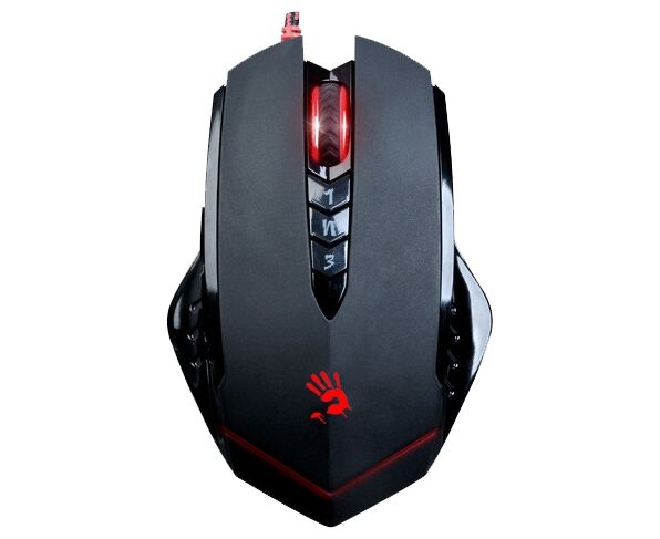 Мышь A4 Tech Bloody V8 Black, 3200dpi, 7but, USB, оптическая
