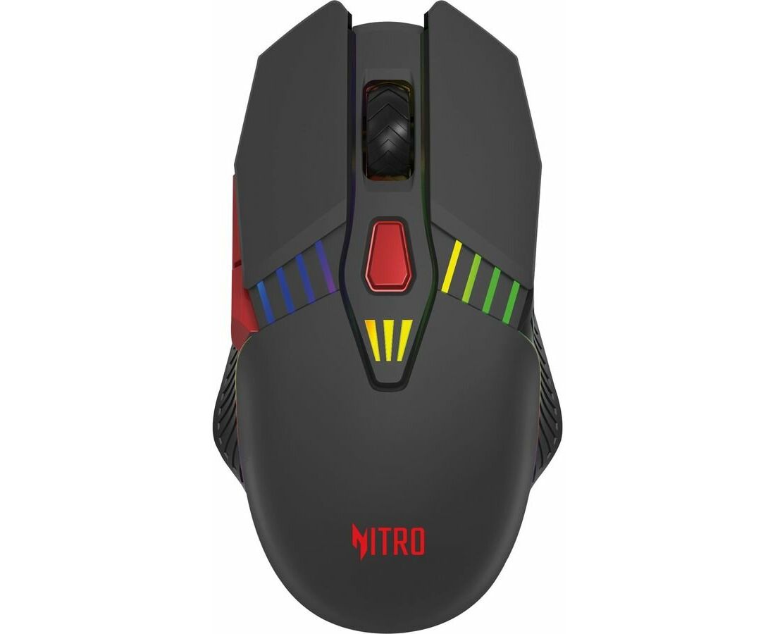 Мышь беспроводная Acer Nitro OMR305 (ZL.MCECC.020) черный (3200dpi) BT/Radio USB (6but)